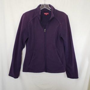 Target Merona Purple Fleece Zip Up Jacket Size XS